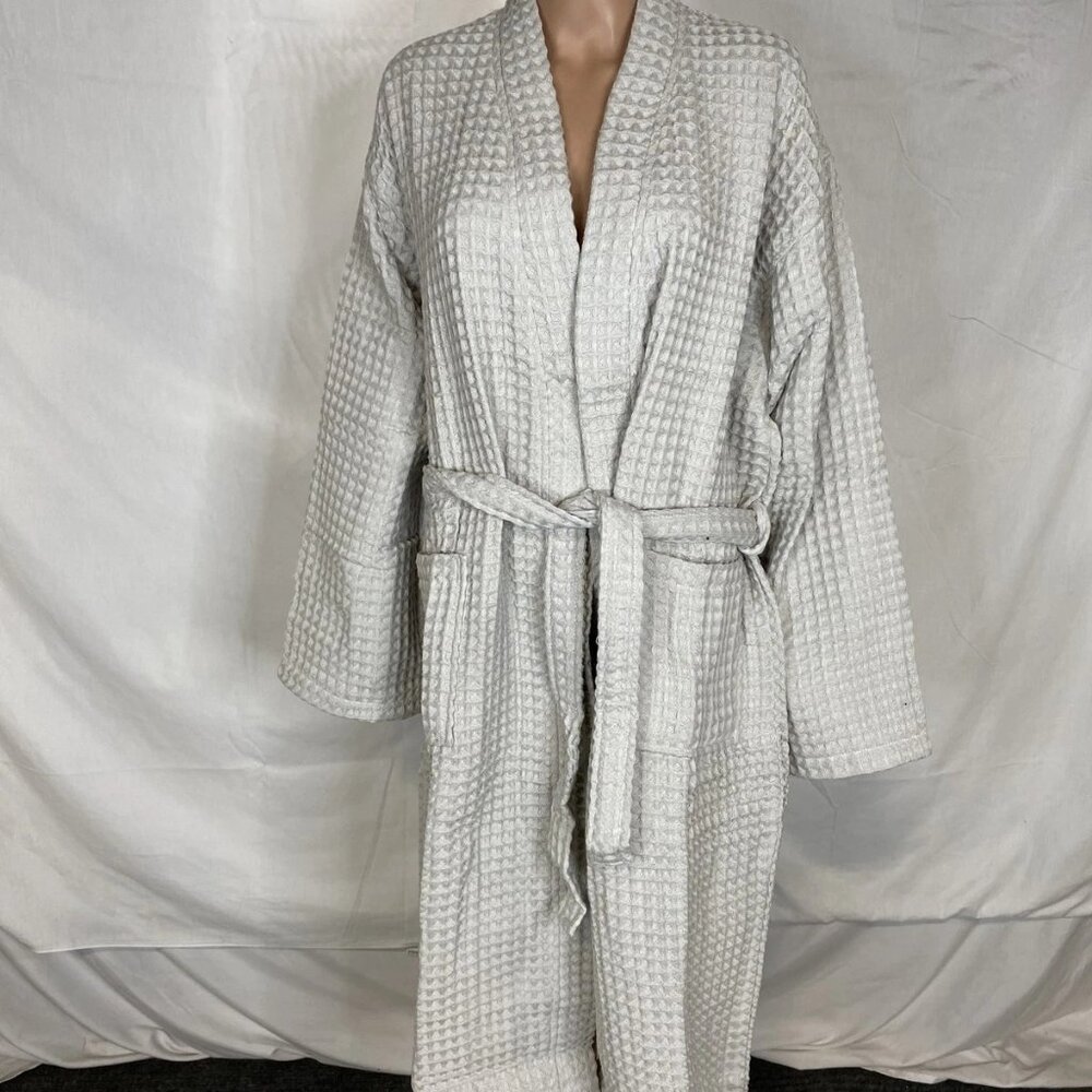 NAIX Womens or Mens Shkoder Cotton Waffle Robe